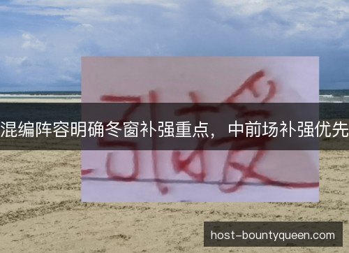 混编阵容明确冬窗补强重点，中前场补强优先